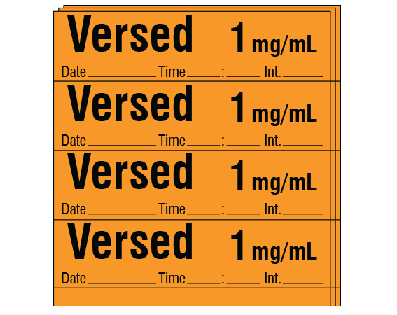SA-215-DTI-PK Anesthesia Drug Labels for Syringe Identification - Pack Form