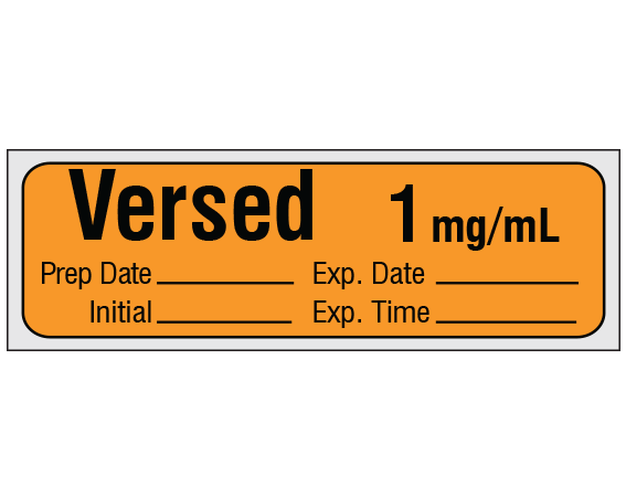 SA-215-EXP-PRE Anesthesia Drug Labels for Syringe Identification - Precut Form
