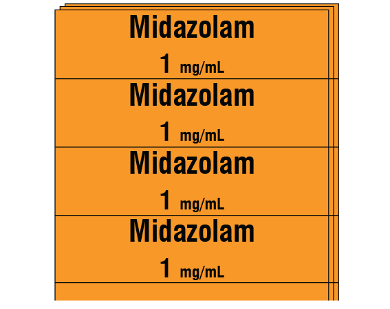 SA-217-PK Anesthesia Drug Labels for Syringe Identification - Pack Form