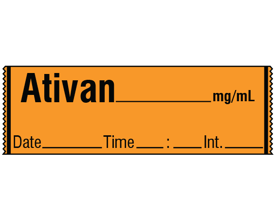 SA-218-DTI Anesthesia Drug Labels for Syringe Identification - Tape Form