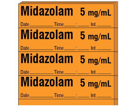 SA-219-DTI-PK Anesthesia Drug Labels for Syringe Identification - Pack Form