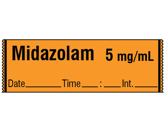 SA-219-DTI Anesthesia Drug Labels for Syringe Identification - Tape Form