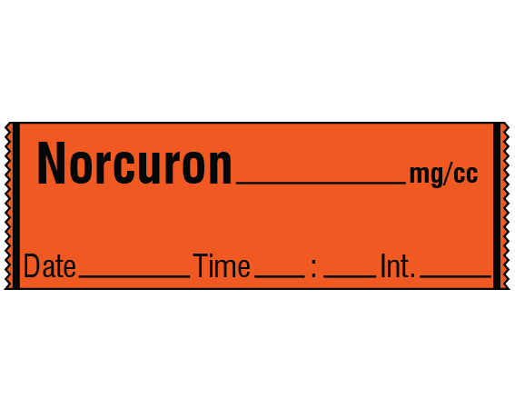 SA-2211-DTI Anesthesia Drug Labels for Syringe Identification - Tape Form