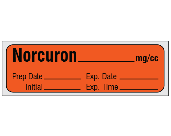 SA-2211-EXP-PRE Anesthesia Drug Labels for Syringe Identification - Precut Form