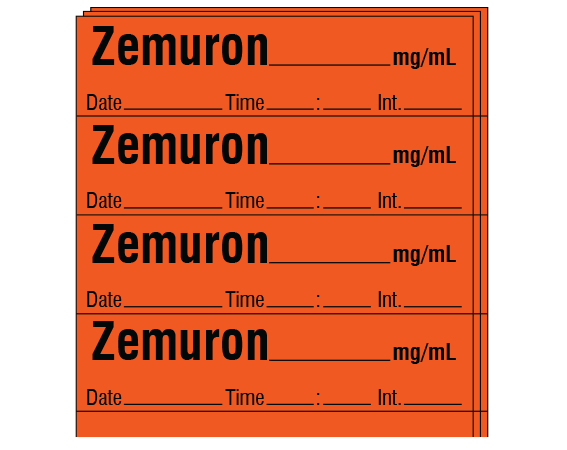 SA-2215-DTI-PK Anesthesia Drug Labels for Syringe Identification - Pack Form