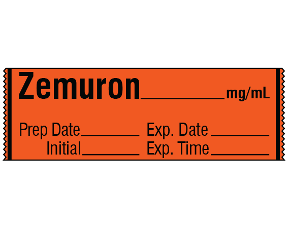 SA-2215-EXP Anesthesia Drug Labels for Syringe Identification - Tape Form