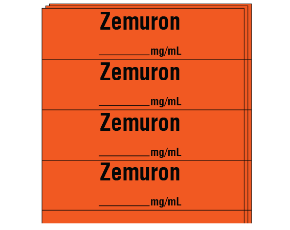 SA-2215-PK Anesthesia Drug Labels for Syringe Identification - Pack Form