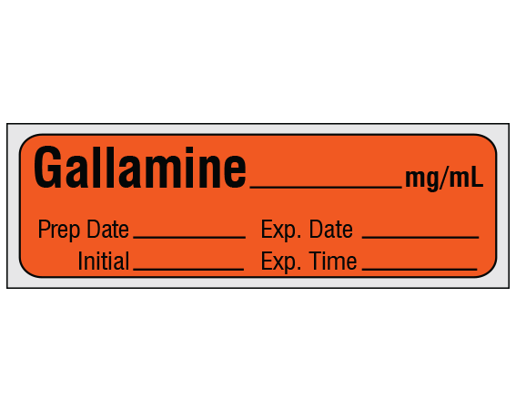 SA-222-EXP-PRE Anesthesia Drug Labels for Syringe Identification - Precut Form