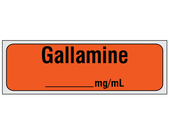 SA-222-PRE Anesthesia Drug Labels for Syringe Identification - Precut Form