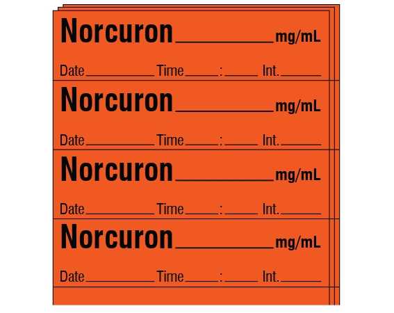SA-2220-DTI-PK Anesthesia Drug Labels for Syringe Identification - Pack Form