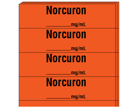 SA-2220-PK Anesthesia Drug Labels for Syringe Identification - Pack Form