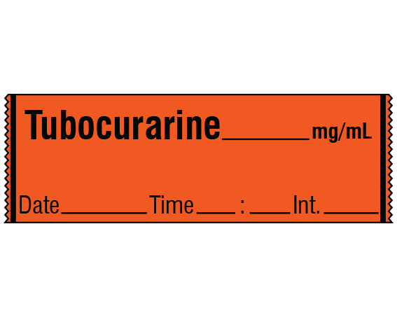 SA-2222-DTI Anesthesia Drug Labels for Syringe Identification - Tape Form