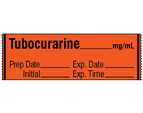 SA-2222-EXP Anesthesia Drug Labels for Syringe Identification - Tape Form