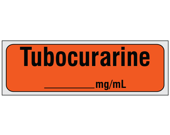 SA-2222-PRE Anesthesia Drug Labels for Syringe Identification - Precut Form