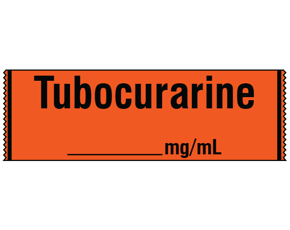 SA-2222 Anesthesia Drug Labels for Syringe Identification - Tape Form