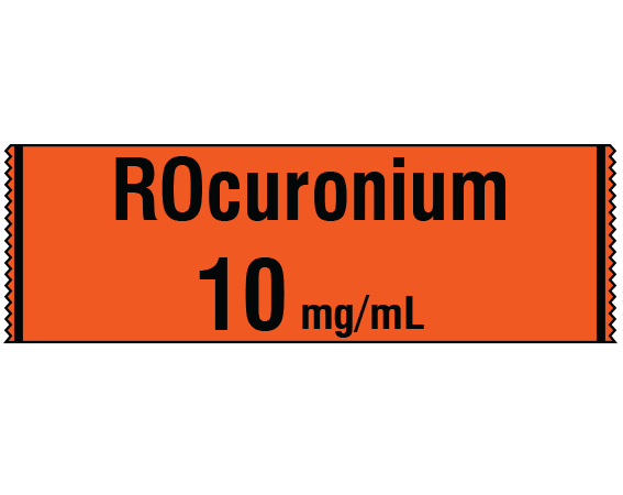 SA-2223 Anesthesia Drug Labels for Syringe Identification - Tape Form