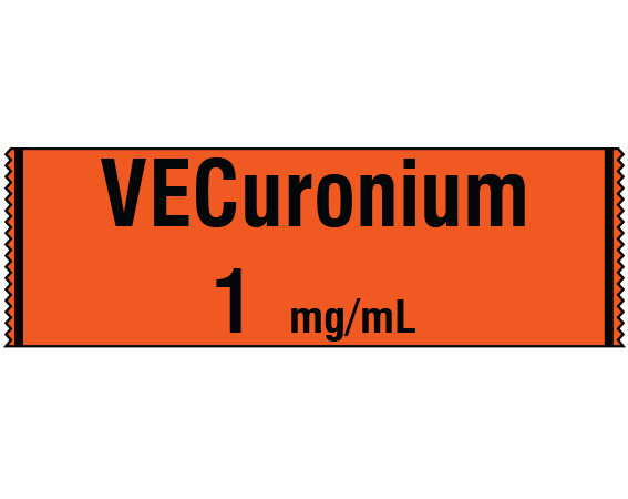 SA-2224 Anesthesia Drug Labels for Syringe Identification - Tape Form