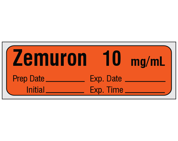 SA-2226-EXP-PRE Anesthesia Drug Labels for Syringe Identification - Precut Form