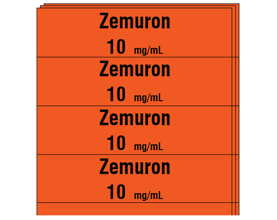SA-2226-PK Anesthesia Drug Labels for Syringe Identification - Pack Form