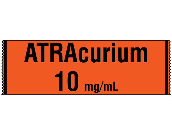 SA-2227 Anesthesia Drug Labels for Syringe Identification - Tape Form