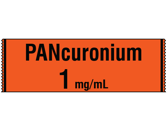 SA-2229 Anesthesia Drug Labels for Syringe Identification - Tape Form
