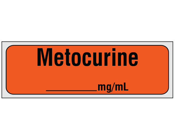 SA-223-PRE Anesthesia Drug Labels for Syringe Identification - Precut Form