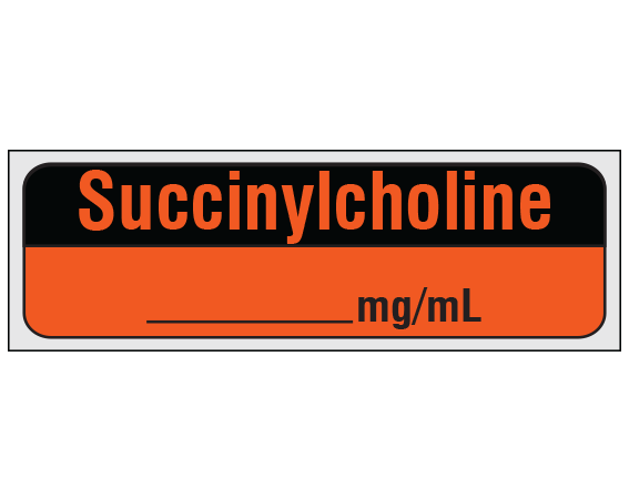 SA-226-PRE Anesthesia Drug Labels for Syringe Identification - Precut Form