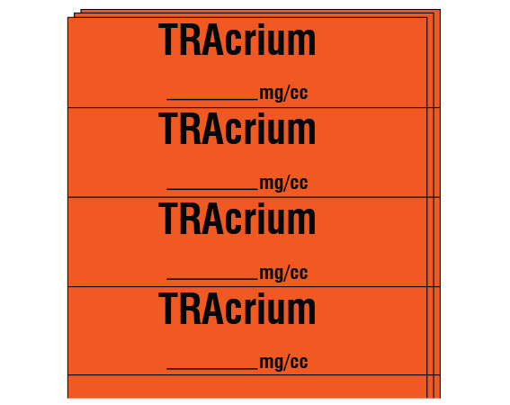SA-228-PK Anesthesia Drug Labels for Syringe Identification - Pack Form