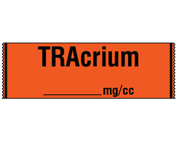 SA-228 Anesthesia Drug Labels for Syringe Identification - Tape Form