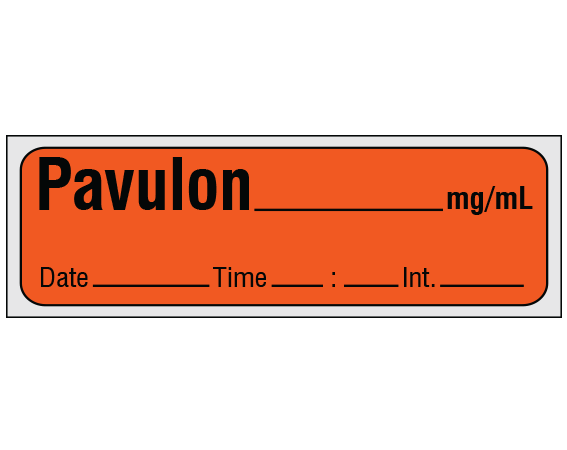 SA-229-DTI-PRE Anesthesia Drug Labels for Syringe Identification - Precut Form
