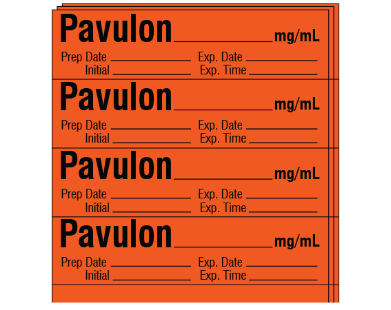 SA-229-EXP-PK Anesthesia Drug Labels for Syringe Identification - Pack Form