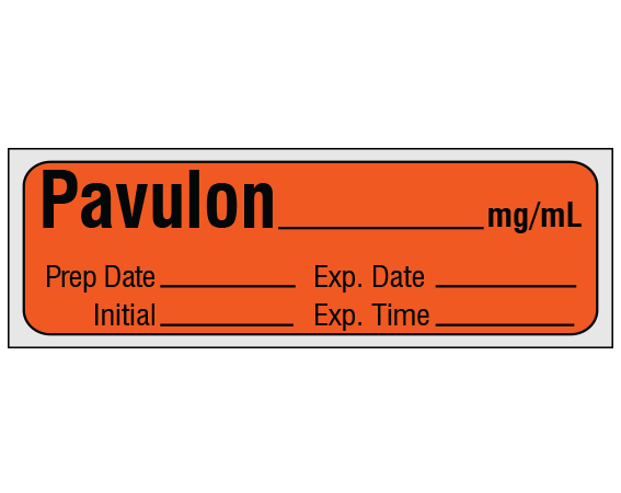 SA-229-EXP-PRE Anesthesia Drug Labels for Syringe Identification - Precut Form