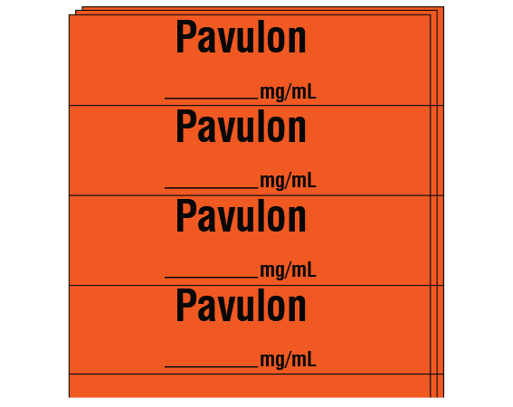 SA-229-PK Anesthesia Drug Labels for Syringe Identification - Pack Form