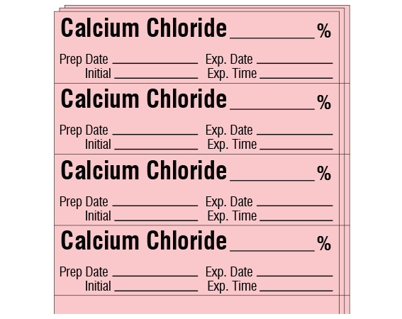 SA-23-EXP-PK Anesthesia Drug Labels for Syringe Identification - Pack Form