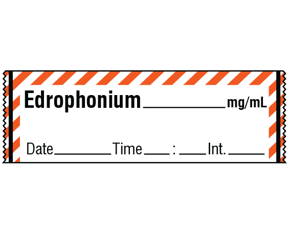 SA-230-DTI Anesthesia Drug Labels for Syringe Identification - Tape Form