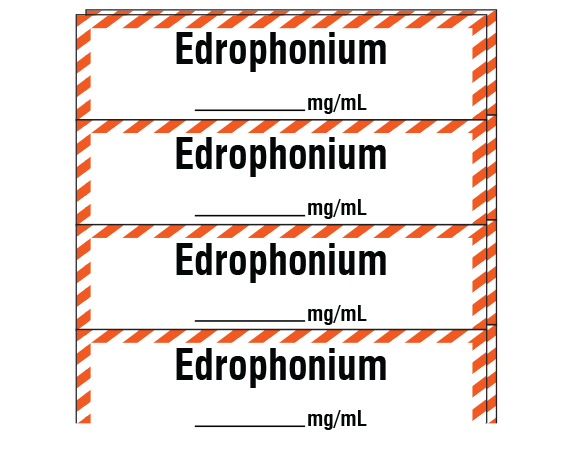 SA-230-PK Anesthesia Drug Labels for Syringe Identification - Pack Form