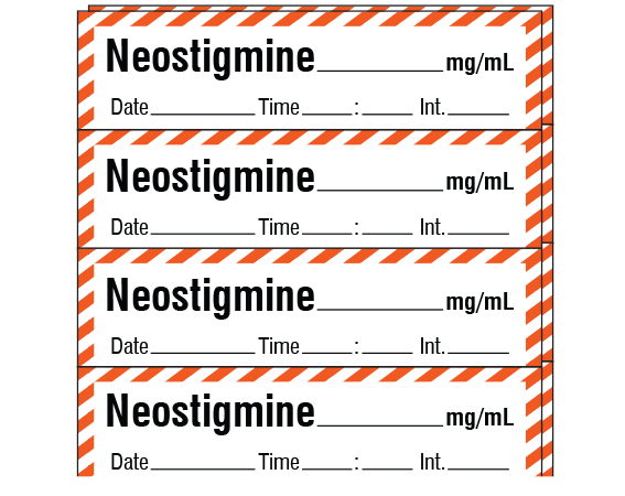 SA-231-DTI-PK Anesthesia Drug Labels for Syringe Identification - Pack Form