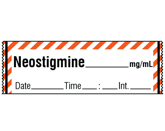SA-231-DTI Anesthesia Drug Labels for Syringe Identification - Tape Form