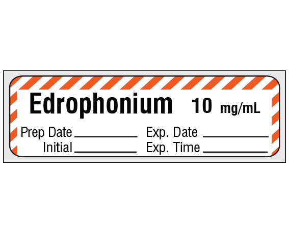 SA-2310-EXP-PRE Anesthesia Drug Labels for Syringe Identification - Precut Form