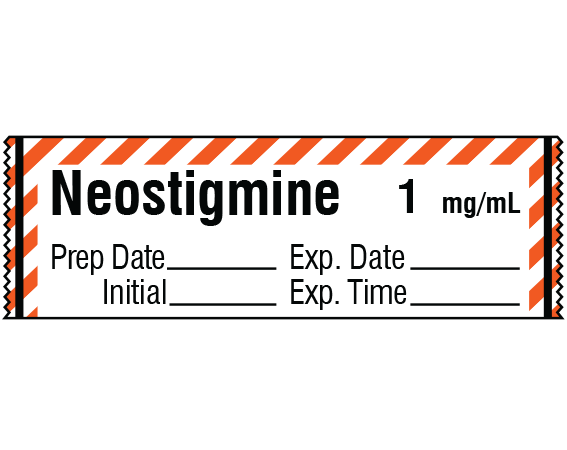 SA-2311-EXP Anesthesia Drug Labels for Syringe Identification - Tape Form