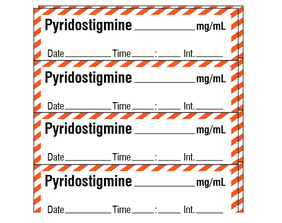 SA-232-DTI-PK Anesthesia Drug Labels for Syringe Identification - Pack Form