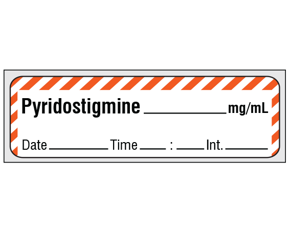 SA-232-DTI-PRE Anesthesia Drug Labels for Syringe Identification - Precut Form