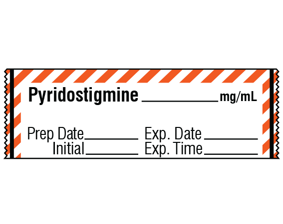 SA-232-EXP Anesthesia Drug Labels for Syringe Identification - Tape Form