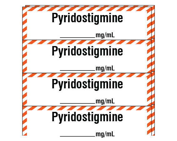 SA-232-PK Anesthesia Drug Labels for Syringe Identification - Pack Form