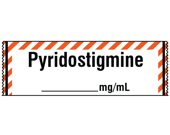 SA-232 Anesthesia Drug Labels for Syringe Identification - Tape Form