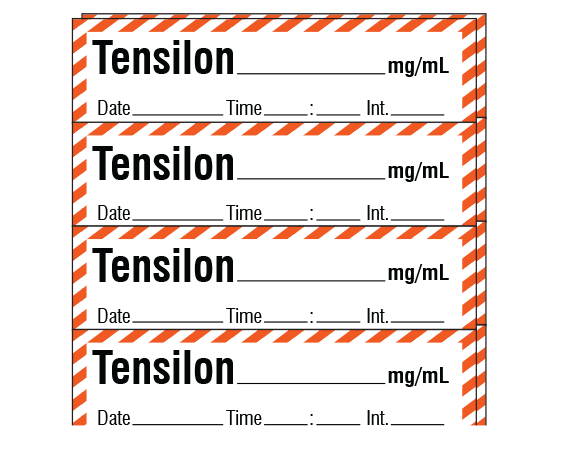 SA-233-DTI-PK Anesthesia Drug Labels for Syringe Identification - Pack Form