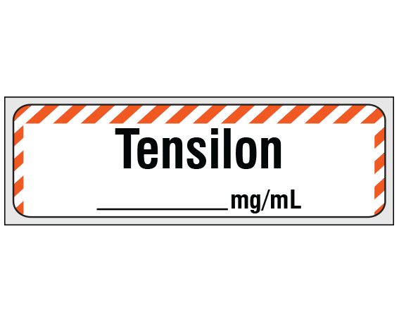 SA-233-PRE Anesthesia Drug Labels for Syringe Identification - Precut Form