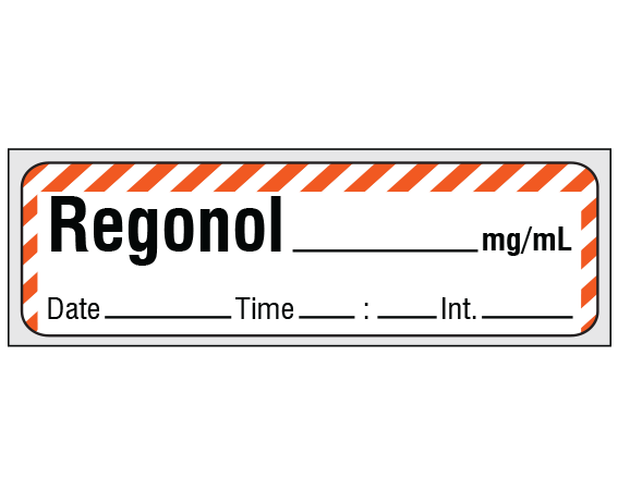 SA-235-DTI-PRE Anesthesia Drug Labels for Syringe Identification - Precut Form