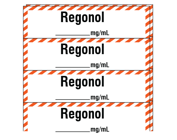 SA-235-PK Anesthesia Drug Labels for Syringe Identification - Pack Form