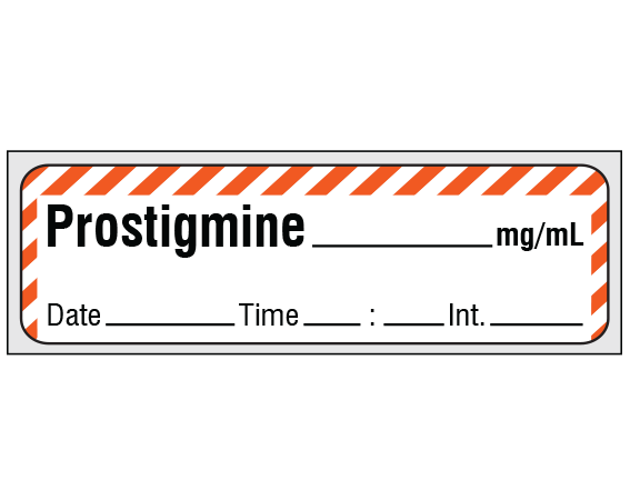 SA-237-DTI-PRE Anesthesia Drug Labels for Syringe Identification - Precut Form